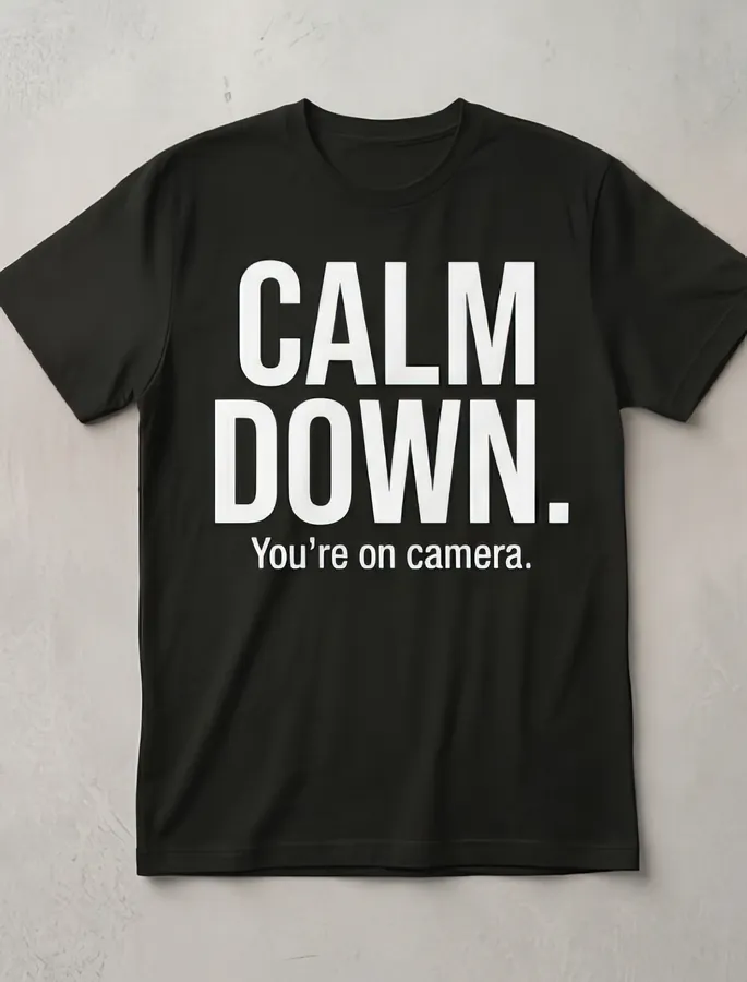 Calm Down shirt design by The Steezy Cartel Merch