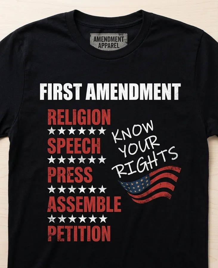 First Amendment Rights shirt design by The Steezy Cartel Merch