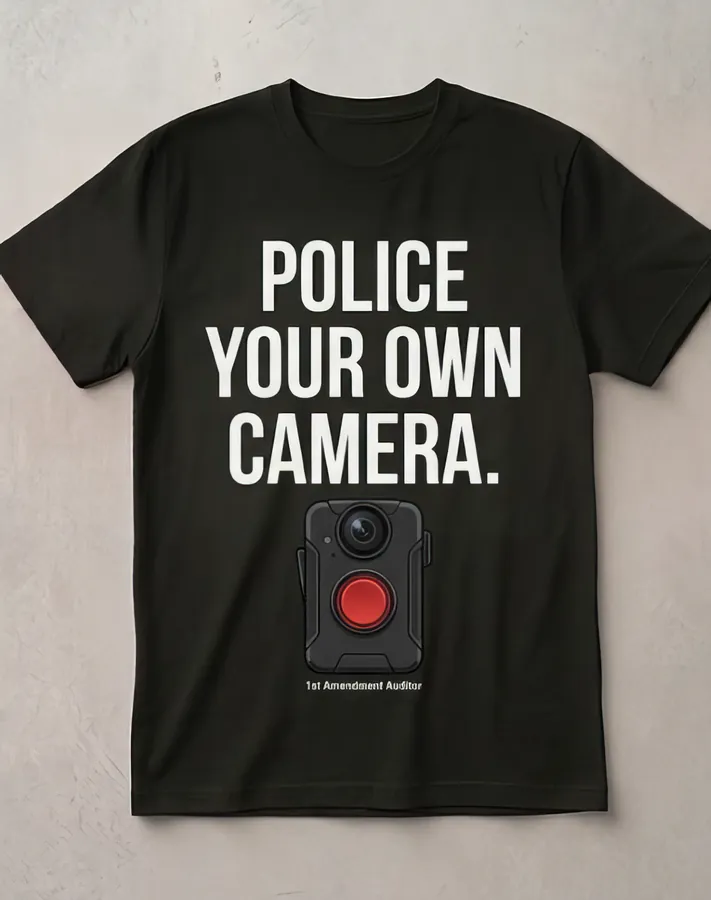 Police Your Own Camera shirt design by The Steezy Cartel Merch